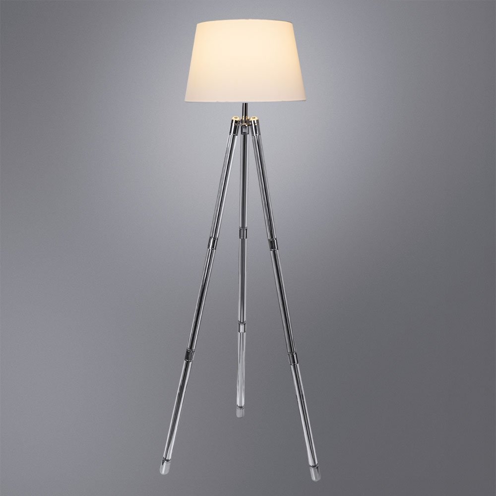 Напольная лампа Arte Lamp WASAT WASAT A4023PN-1CC E27, 40 Вт, металл, хрусталь, ткань купить,NaN