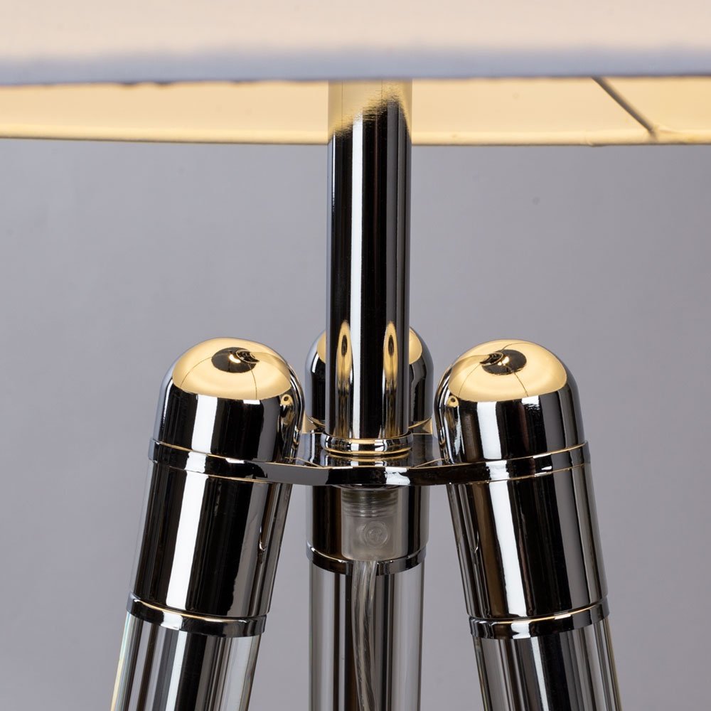 Напольная лампа Arte Lamp WASAT WASAT A4023PN-1CC E27, 40 Вт, металл, хрусталь, ткань купить,NaN