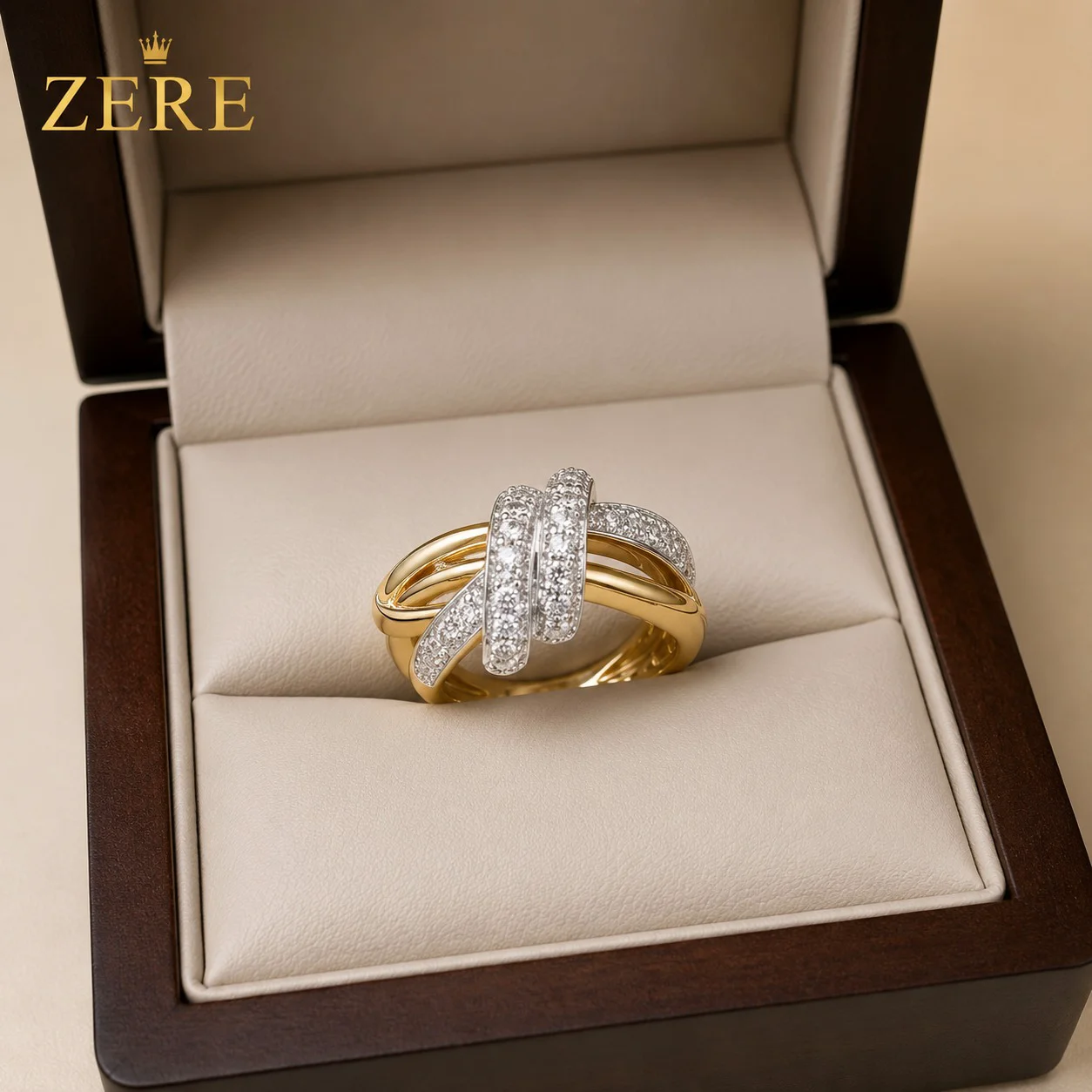 Кольцо Zere ZR230712 жёлтое золото 3.93гр 18р  купить,329550