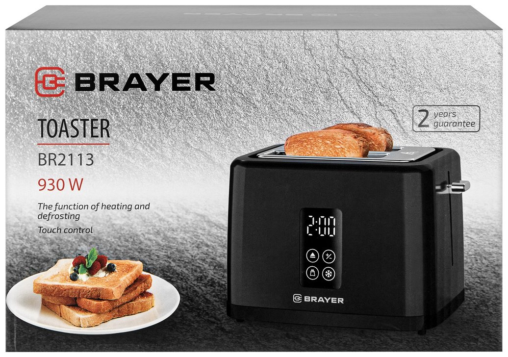 Тостер BRAYER BR2113 черный