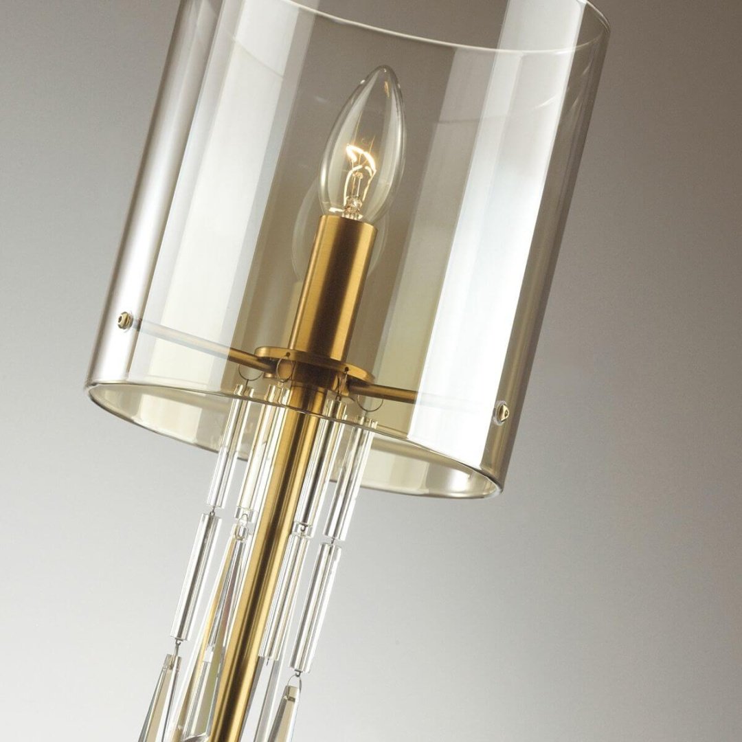 Настольная лампа Odeon Light 4886/1T E14, 3 Вт, стекло купить,NaN
