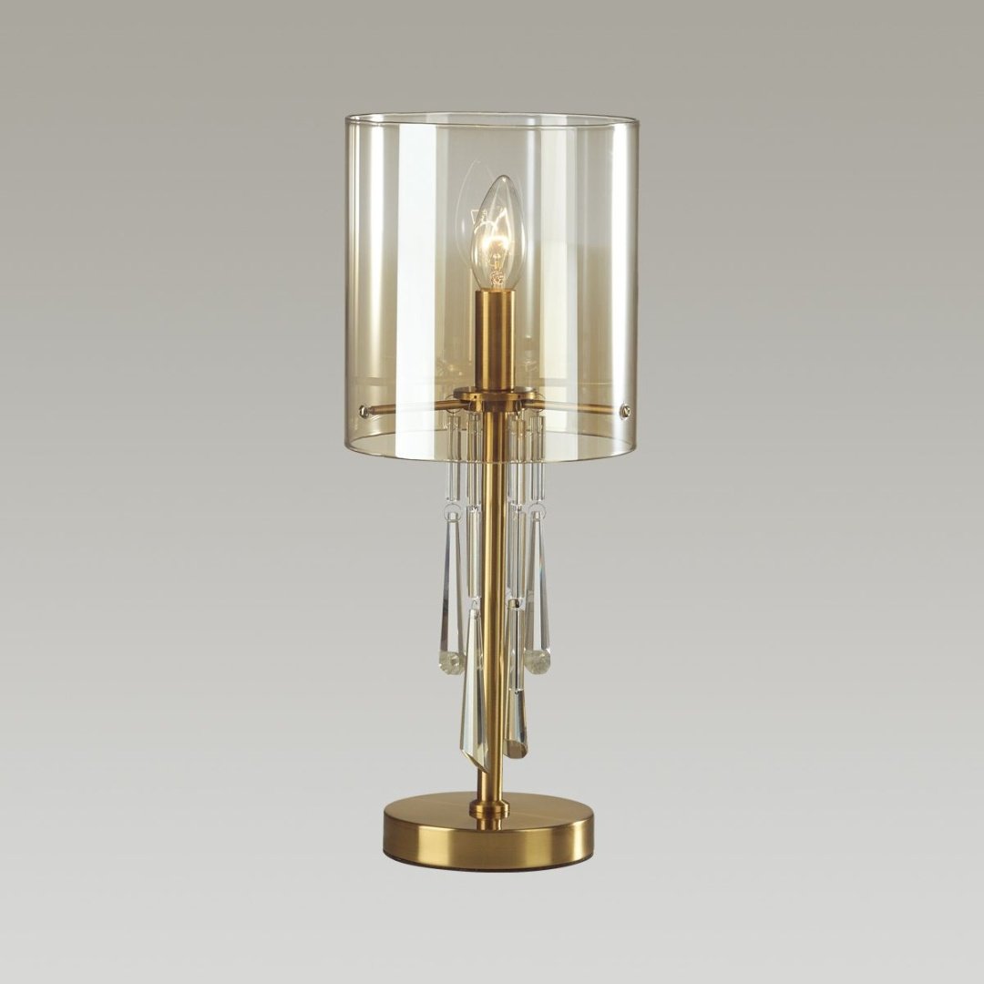 Настольная лампа Odeon Light 4886/1T E14, 3 Вт, стекло купить,NaN