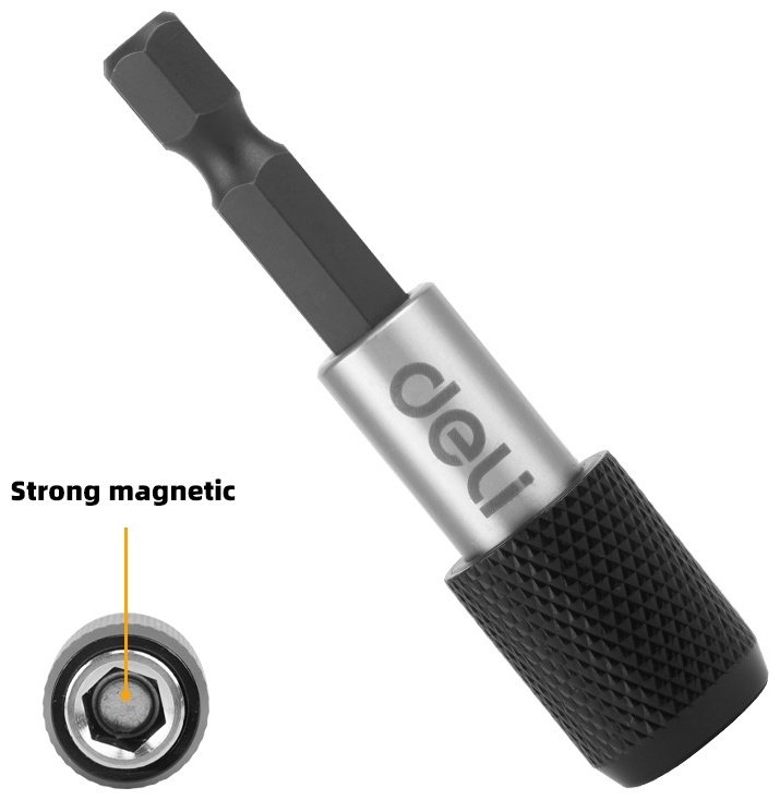 Удлинитель прямой 1/4 DELI EDL107401, 1 шт
