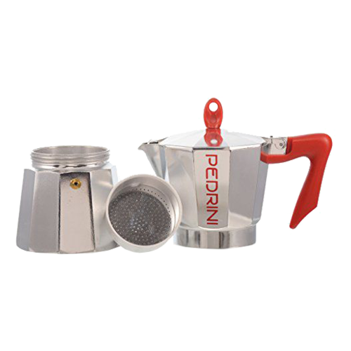 Кофейник Pedrini 9086-0 690 мл серебристо-красный - ForteMarket Кофейник Pedrini 9086-0 690 мл серебристо-красный купить,0