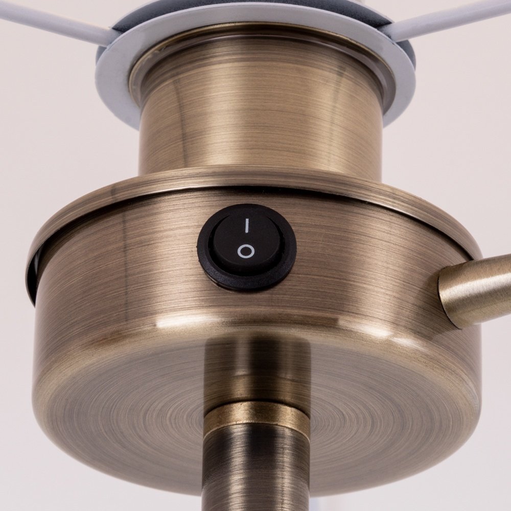 Напольная лампа Arte Lamp ELBA A2581PN-2AB E27, 60 Вт, металл, ткань купить,NaN