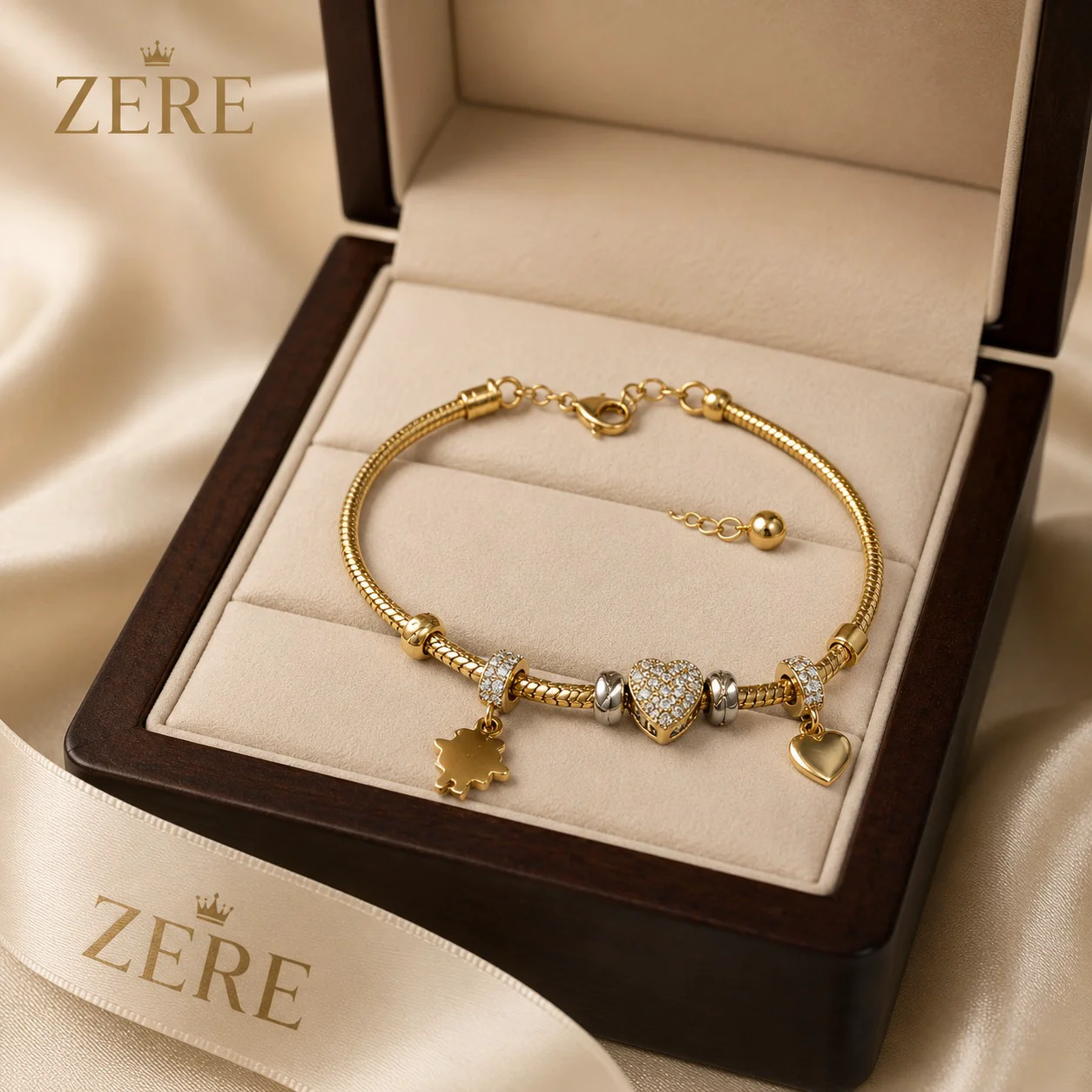 Браслет Zere ZR230703 жёлтое золото 5.23гр 19р  купить,437550