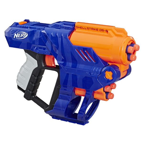 Бластер Hasbro Nerf Elite Шеллстрайк DS-6 E6170EU4 синий купить,NaN