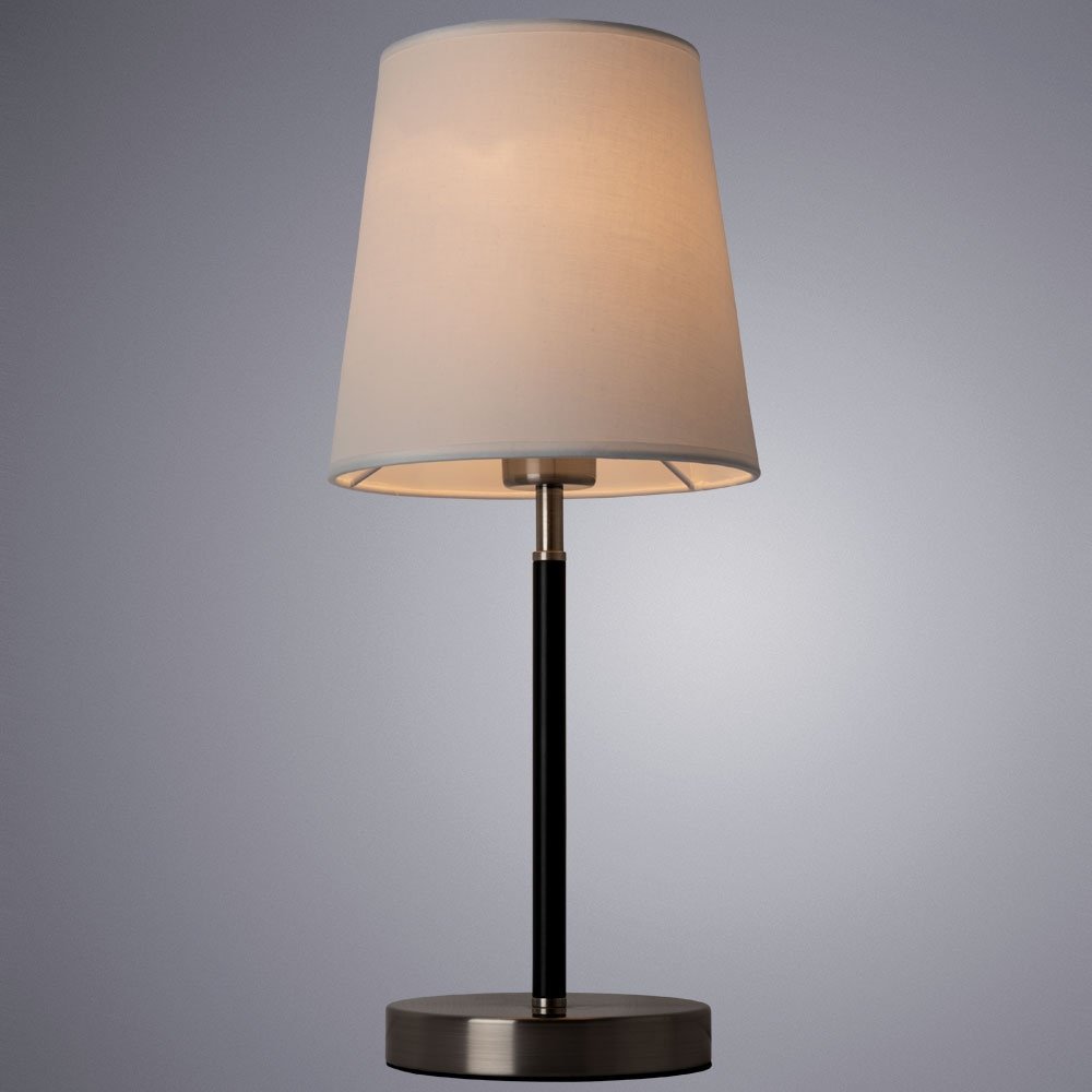 Настольная лампа Arte Lamp A2589LT-1SS E27, 60 Вт, металл, ткань купить,NaN