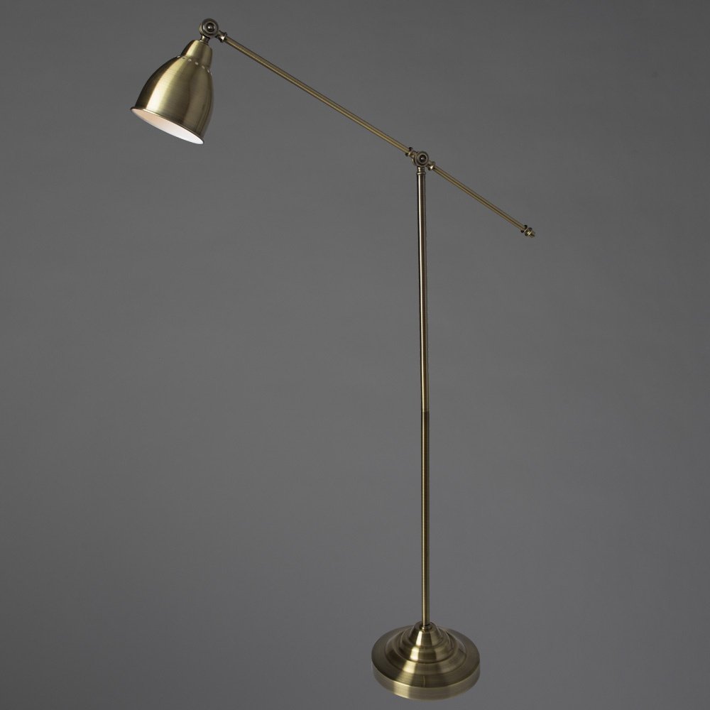 Напольная лампа Arte Lamp BRACCIO A2054PN-1AB E27, 60 Вт, металл купить,NaN