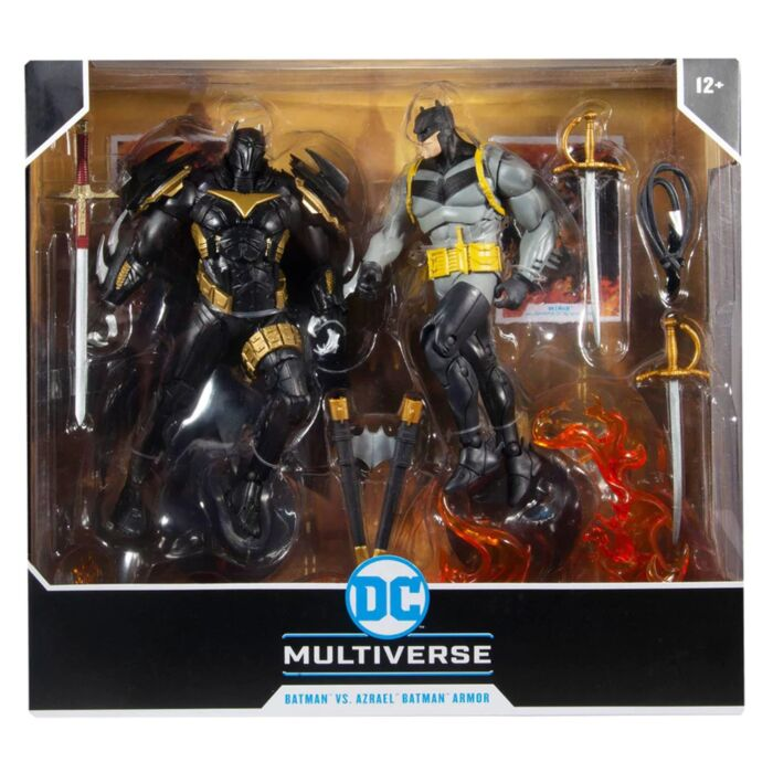 Набор фигурок McFarlane DC Multiverse Batman Curse of the White Knight Batman vs Azrael Batman Armor 18 см купить,NaN