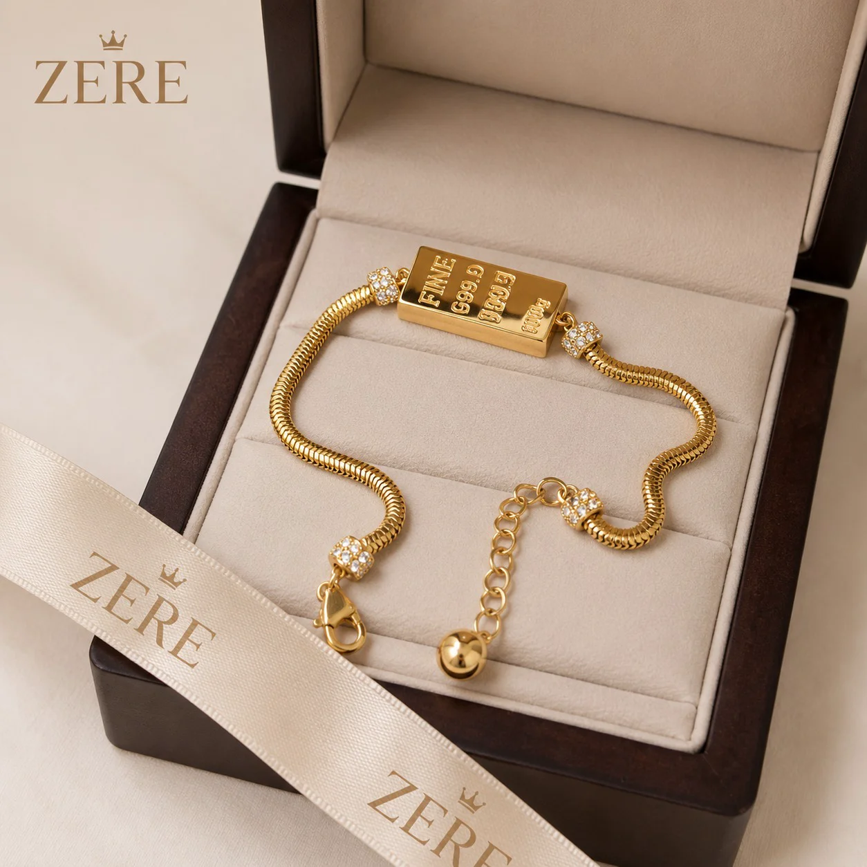 Браслет Zere ZR230702 жёлтое золото 5.23гр 18р  купить,437550