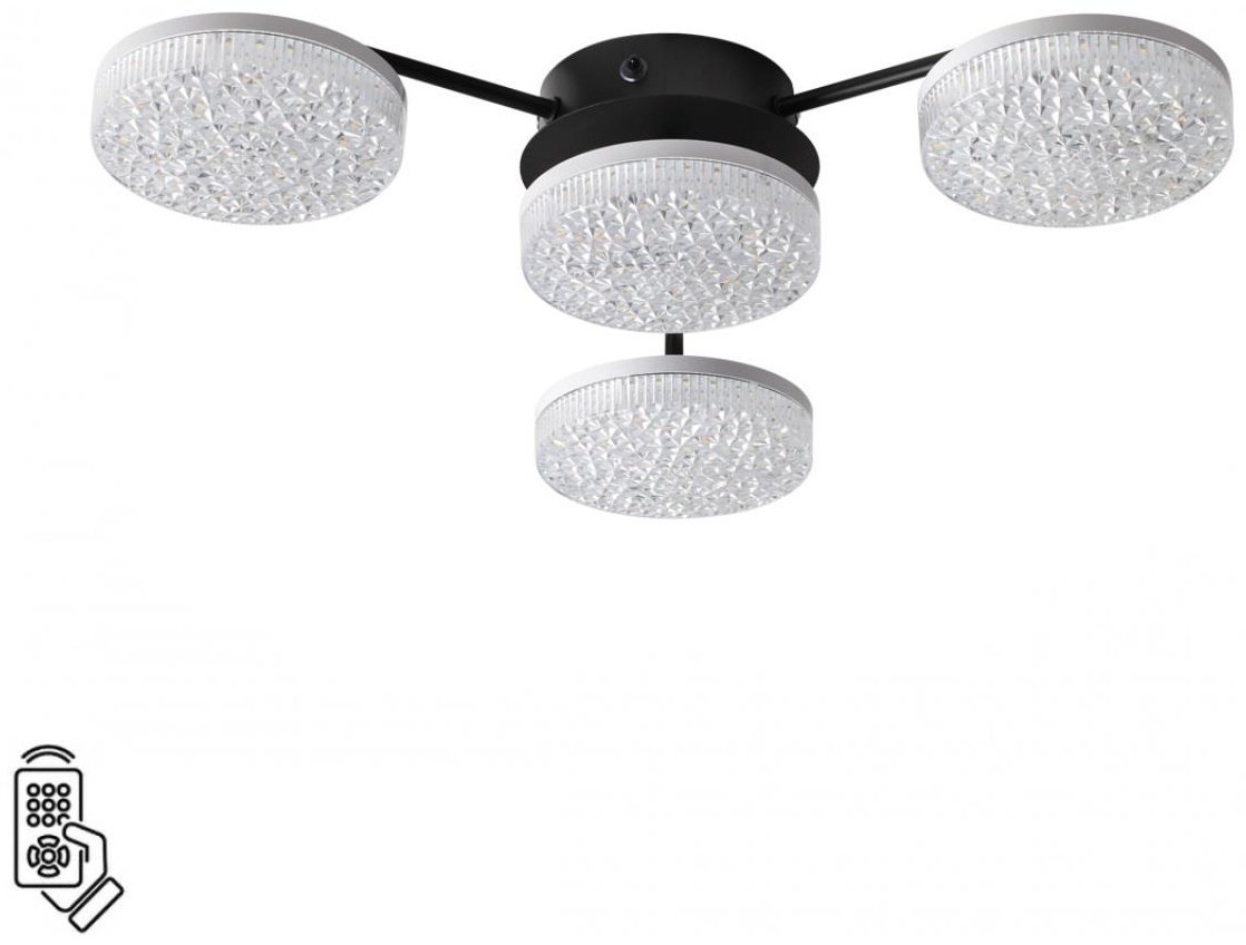 Светильник потолочный Lumion LED 55 Вт черный купить,NaN