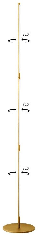 Напольная лампа Crystal Lux LARGO 0781/625 LED, 8 Вт, металл, акрил купить,NaN
