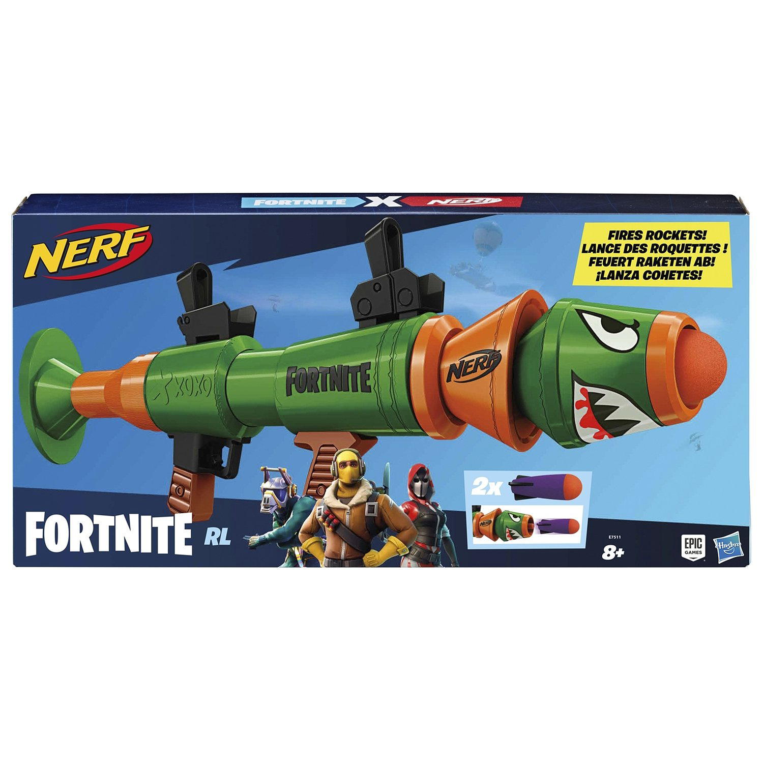 Бластер Hasbro Nerf Fortnite Ракетница E7511EU4 зеленый купить,NaN