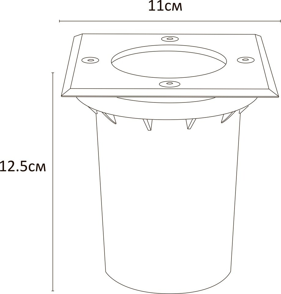 Уличный светильник грунтовый Arte Lamp GU10 35 Вт 13 см купить,NaN