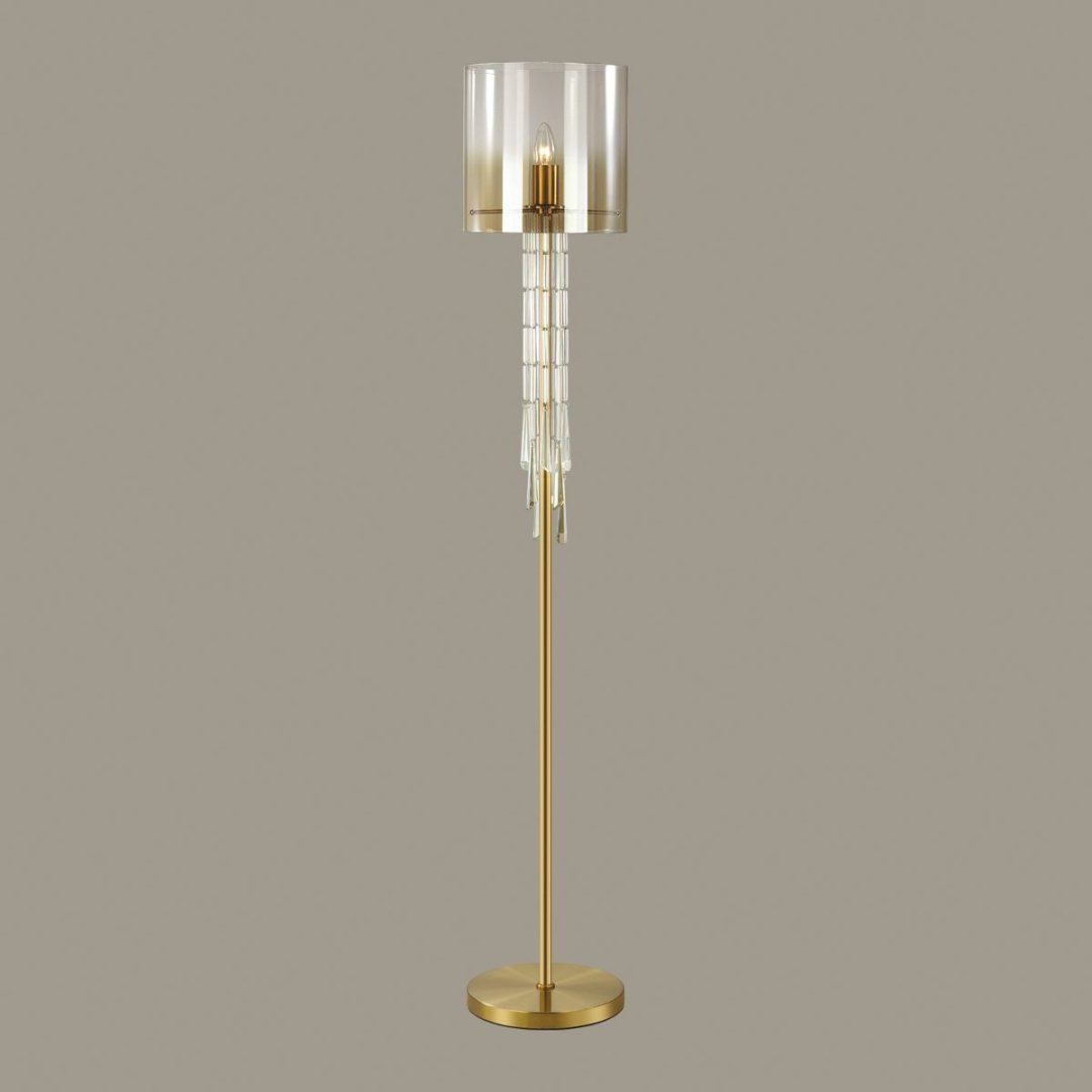 Напольная лампа Odeon Light Nicole 4886/1F E27, 40 Вт, стекло купить,NaN