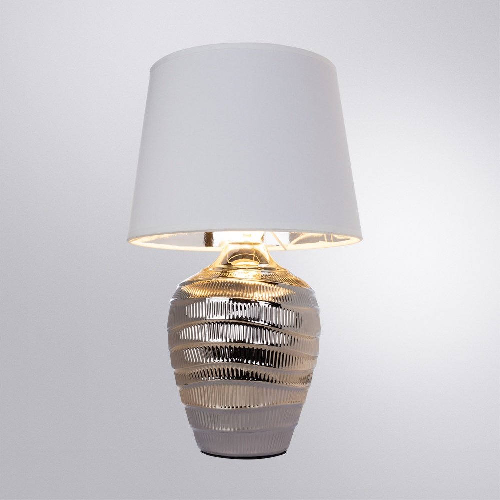 Настольная лампа Arte Lamp KORFU KORFU A4003LT-1CC E27, 40 Вт, керамика, ткань купить,NaN