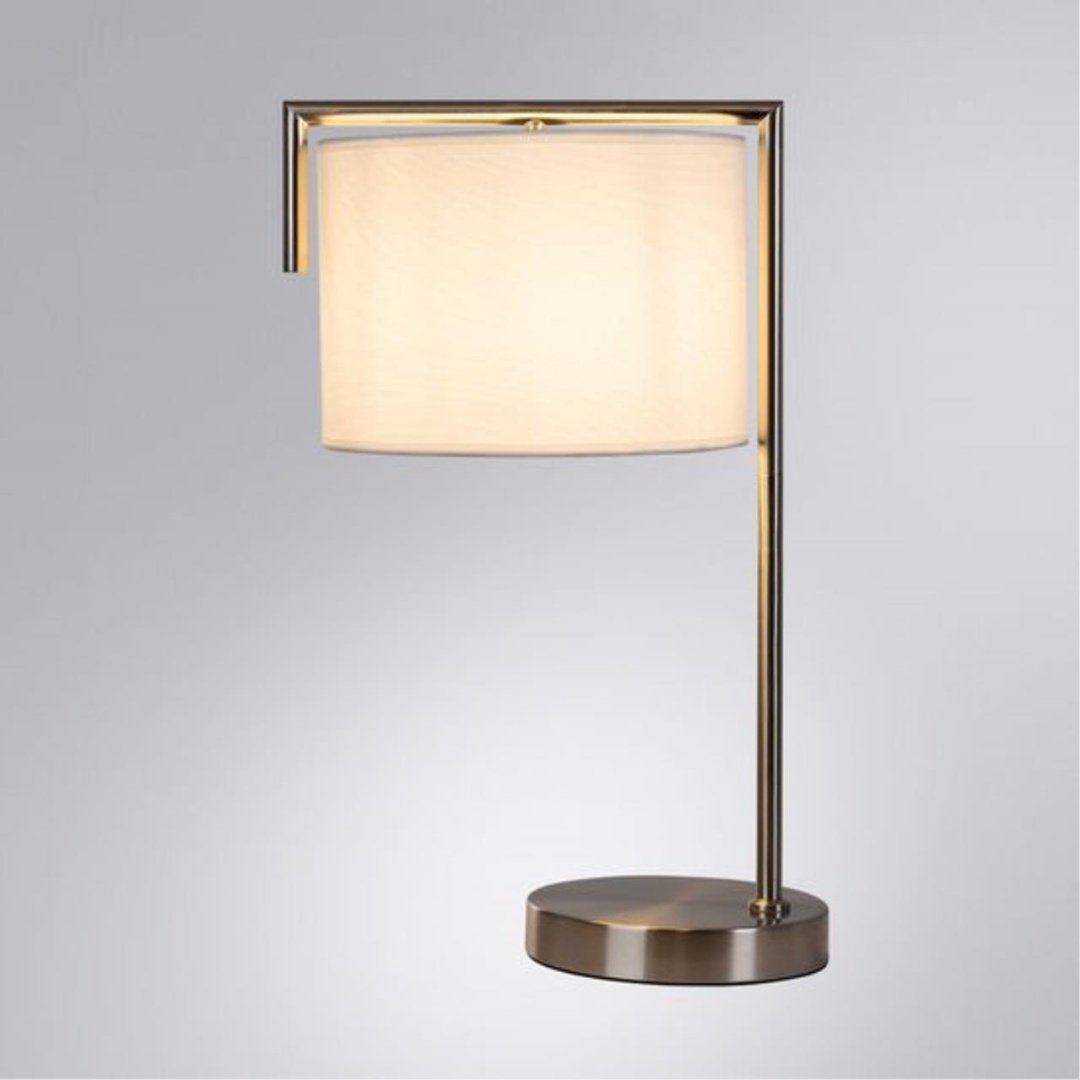 Настольная лампа Arte Lamp A5031LT-1SS E27, 60 Вт, металл, ткань купить,NaN