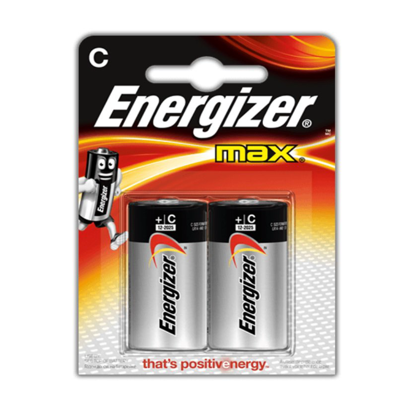 Батарейки Energizer C Max 1.5V 2 шт