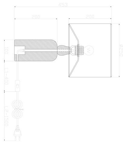 Настольная лампа Freya Modern FR5326TL-01W E27, 60 Вт, дерево