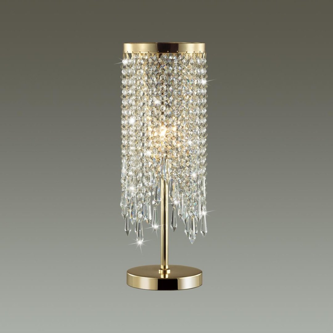 Настольная лампа Odeon Light CHOKKA 5028/1T E14, 40 Вт, металл, хрусталь