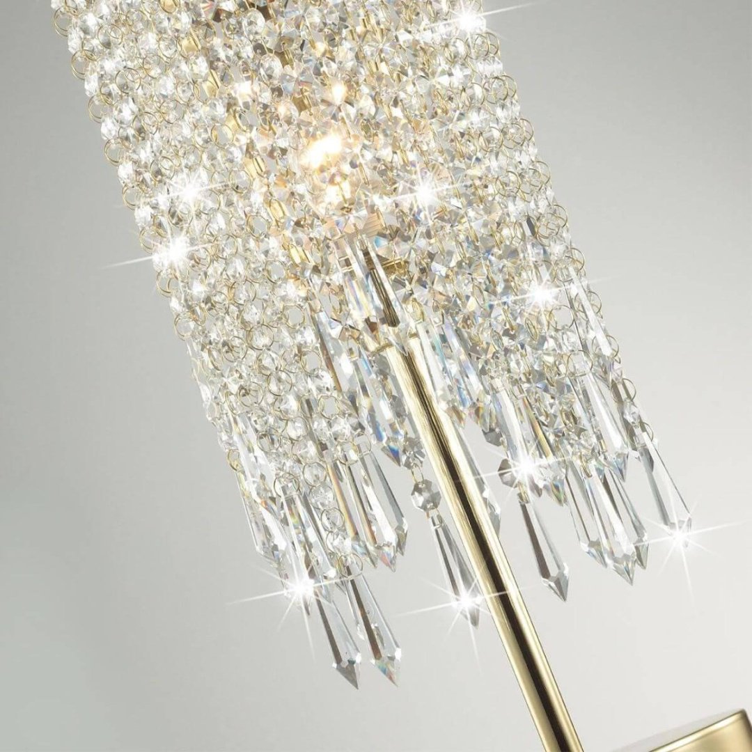 Настольная лампа Odeon Light CHOKKA 5028/1T E14, 40 Вт, металл, хрусталь