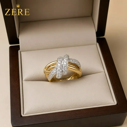 Кольцо Zere ZR230712 жёлтое золото 3.93гр 18р 