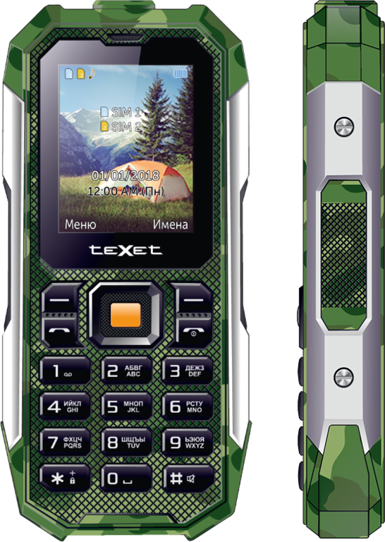 Мобильный телефон TeXet TM-518R Green купить,NaN