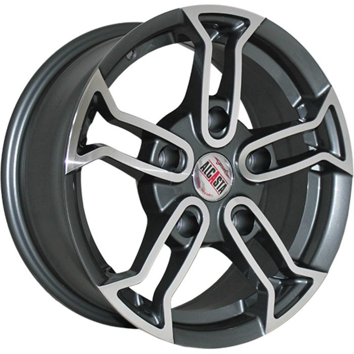 Диски Alcasta M18 5х139.7 R15х6.5 СВ98.6 ЕТ40  gmf темно-серебристый с полированной лицевой поверхностью купить,NaN