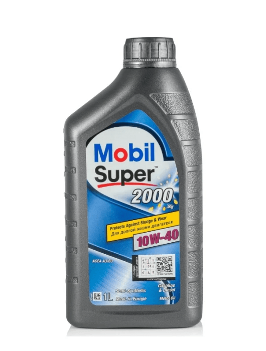 Моторное масло Mobil Super 2000 10W40 1л полусинтетическое