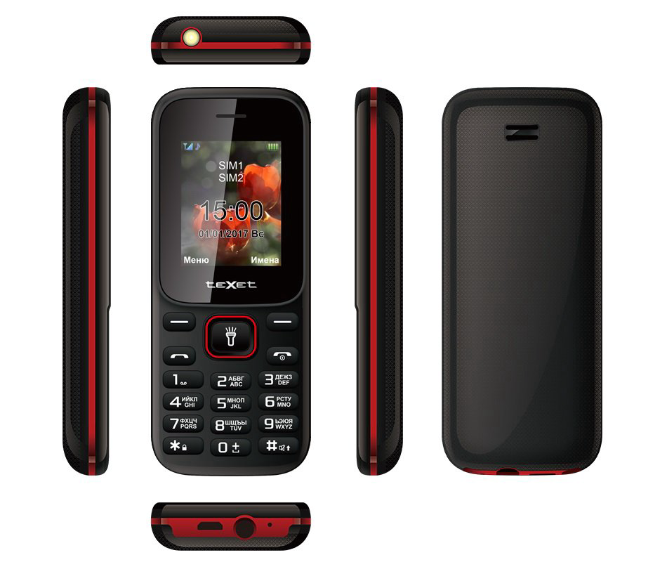 Мобильный телефон TeXet TM-128 Black-Red купить,NaN
