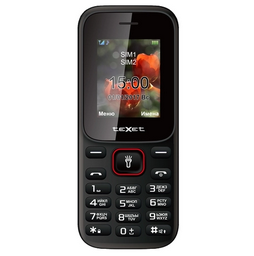 Мобильный телефон TeXet TM-128 Black-Red