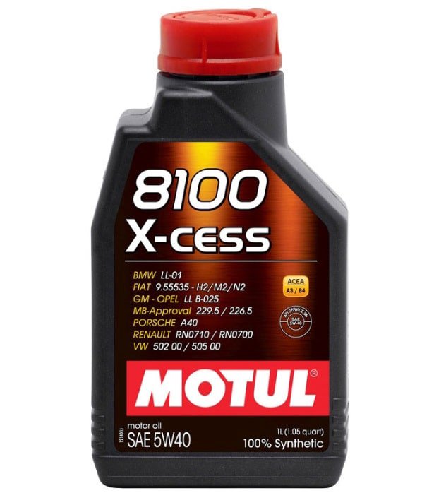 Моторное масло Motul 8100 5W40 1л синтетическое