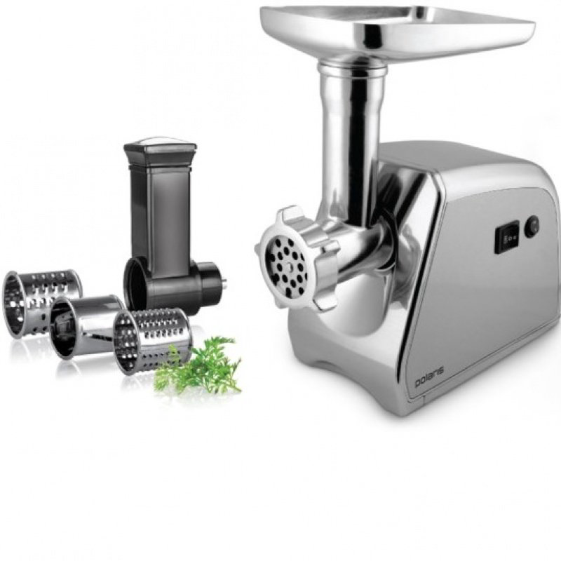 Мясорубка Polaris PMG 2039A серебристая купить,NaN