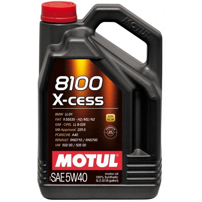 Моторное масло Motul 8100 5W40 5л синтетическое
