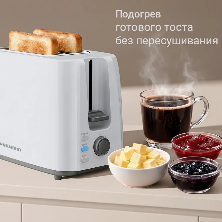 Тостер Redmond T911 белый