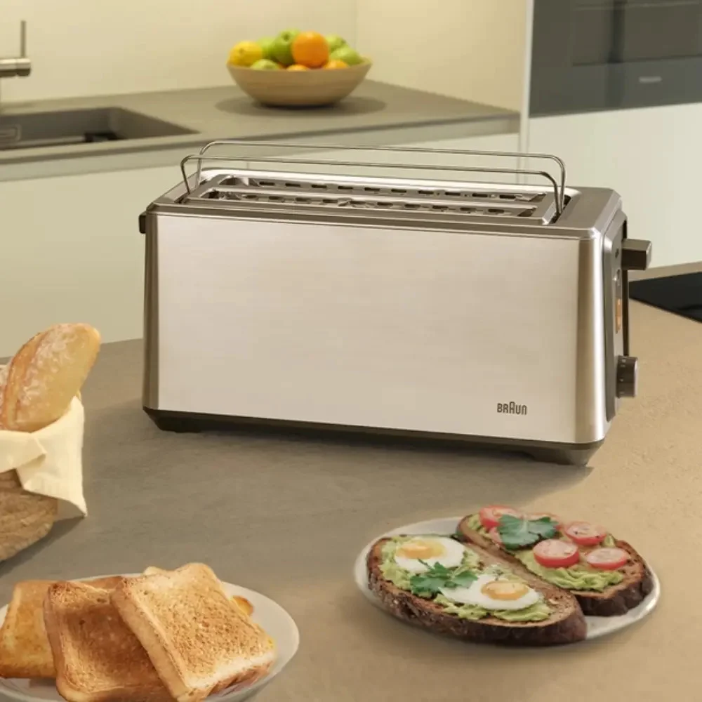 Тостер Braun HT 5220 BK Silver купить,26990