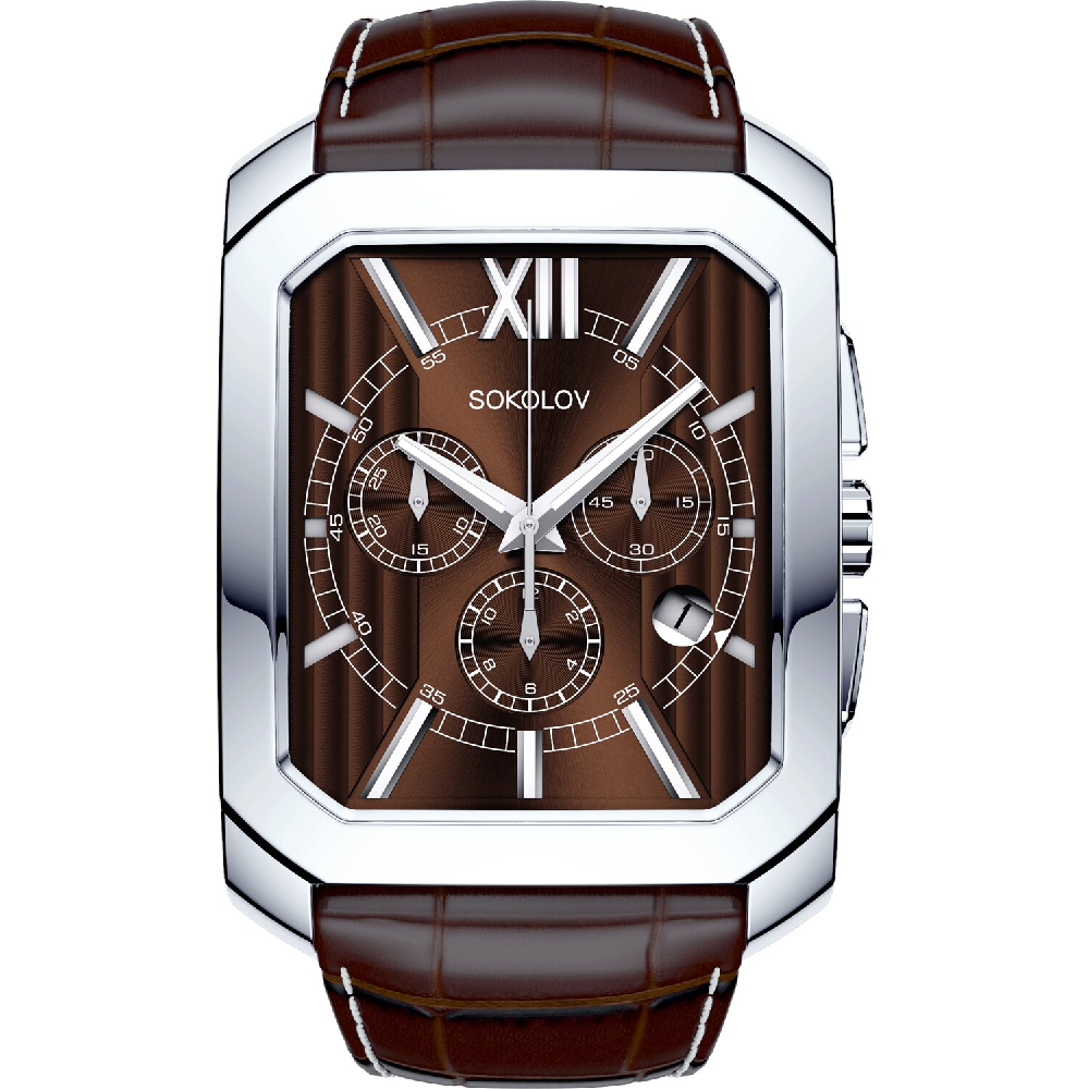  Часы Кварцевые Sokolov 144.30.00.000.04.02.3 55.19гр Серебро 925 Silver Black купить,329000