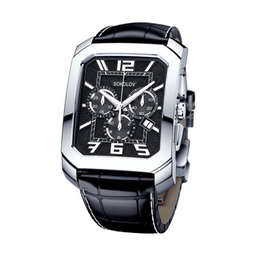 Часы Кварцевые Sokolov 144.30.00.000.07.01.3 54.31 гр Серебро 925 Silver Black