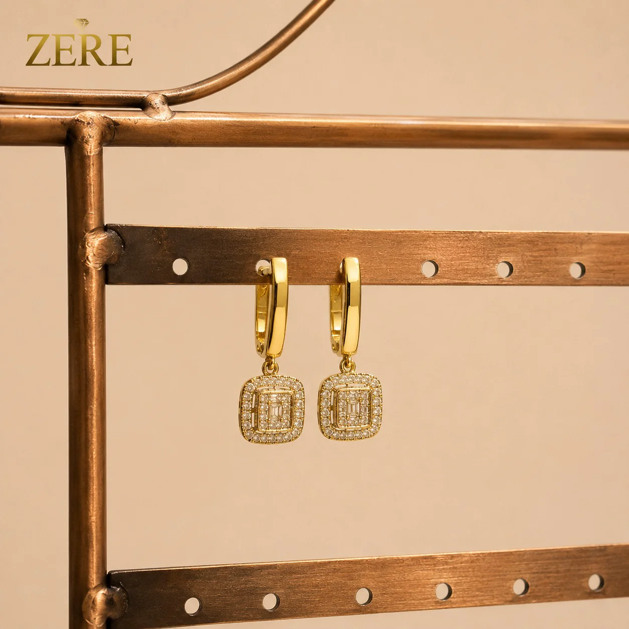 Серьги Zere ZR240708 жёлтое золото 3.8гр - ForteMarket Серьги Zere ZR240708 жёлтое золото 3.8гр купить,316000