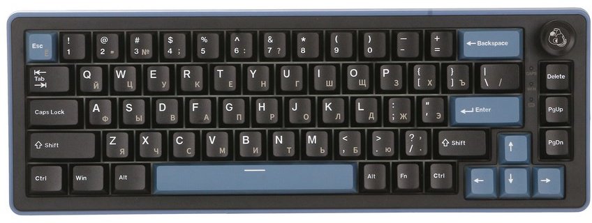 Клавиатура Ducky OK-M-65 DKOKM2567-KYRUPDCOCH1 синий купить,NaN