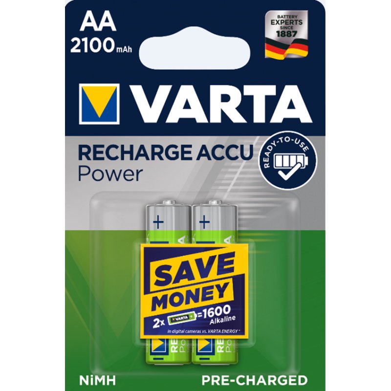 Аккумуляторные батареи Varta R2U Mignon 1.2V-HR6/AA 2 шт