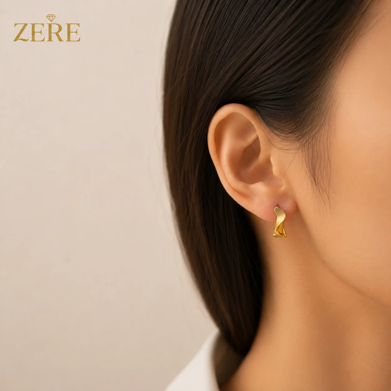 Серьги Zere ZR240702 жёлтое золото 2.59гр  купить,213150