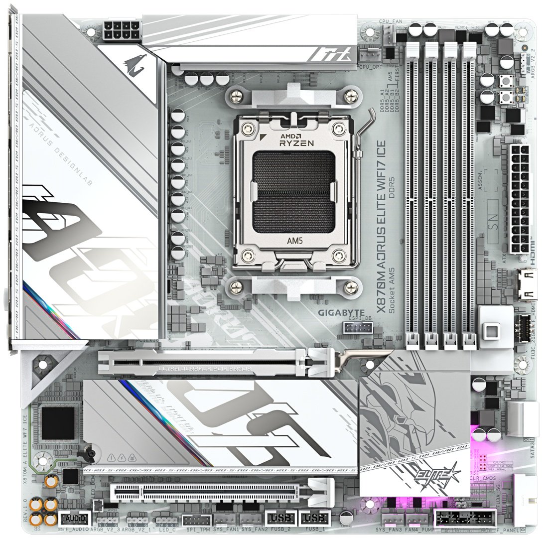 Материнская плата GIGABYTE X870M A ELITE WF7 ICE купить,NaN