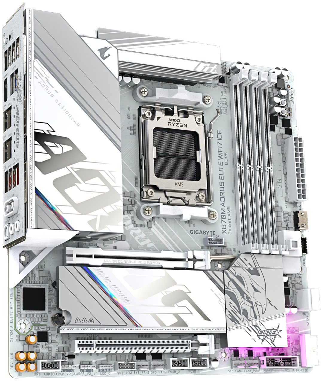 Материнская плата GIGABYTE X870M A ELITE WF7 ICE купить,NaN