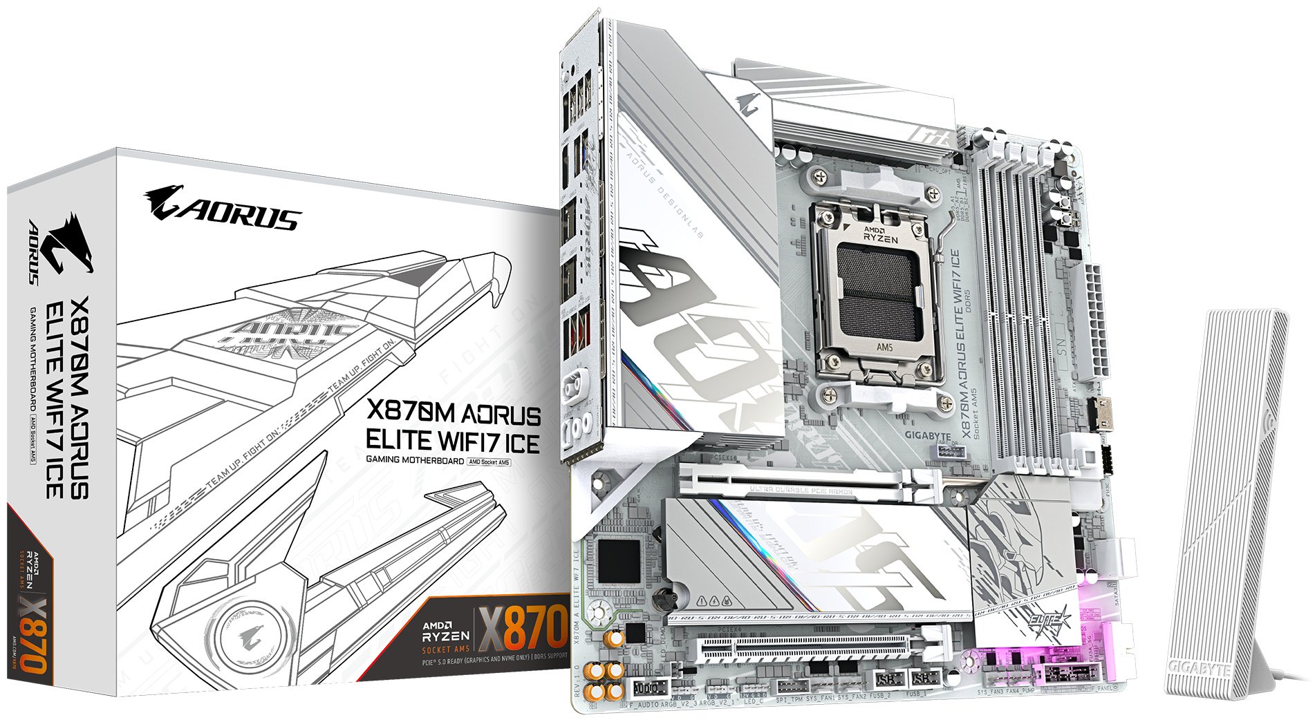 Материнская плата GIGABYTE X870M A ELITE WF7 ICE купить,NaN
