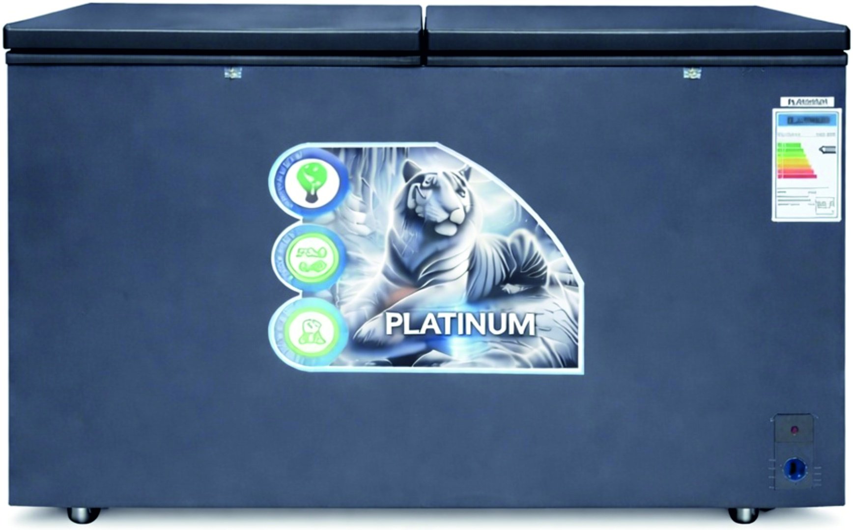 Морозильник Platinium PLM-450S 400 л серый купить,NaN