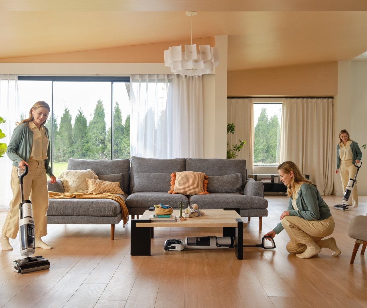 Пылесос Tineco Floor One S6 Stretch Max белый, черный