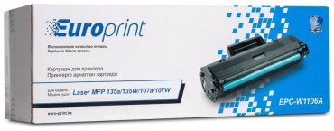 Картриджи Europrint EPC-W1106A черный