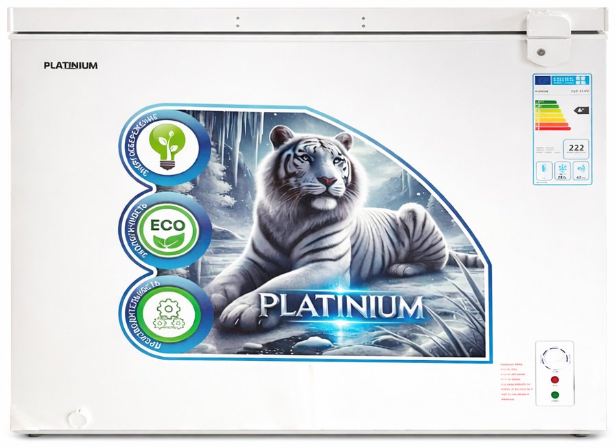 Морозильник Platinium PLM 315W 250 л белый купить,NaN